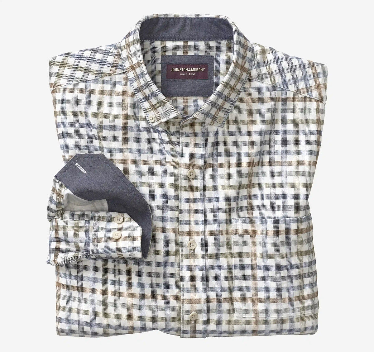 Plaid Corduroy Shirt - Ivory Plaid