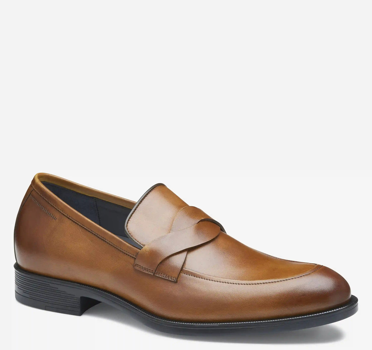Flynch Braided Strap Loafer - Tan Italian Calfskin