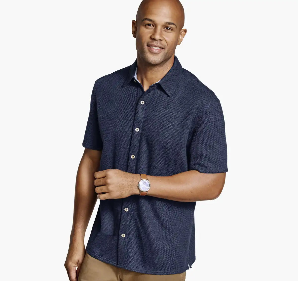 Linden Textured Short-Sleeve Shirt