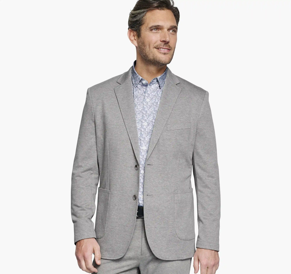 XC Flex® Pinnacle Knit Blazer - Gray Twill