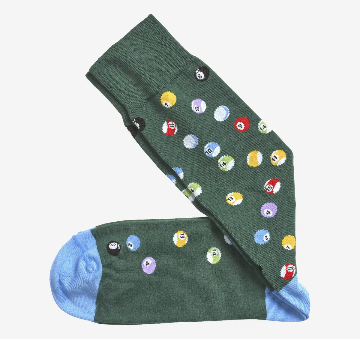 Novelty Socks - Green Billiards