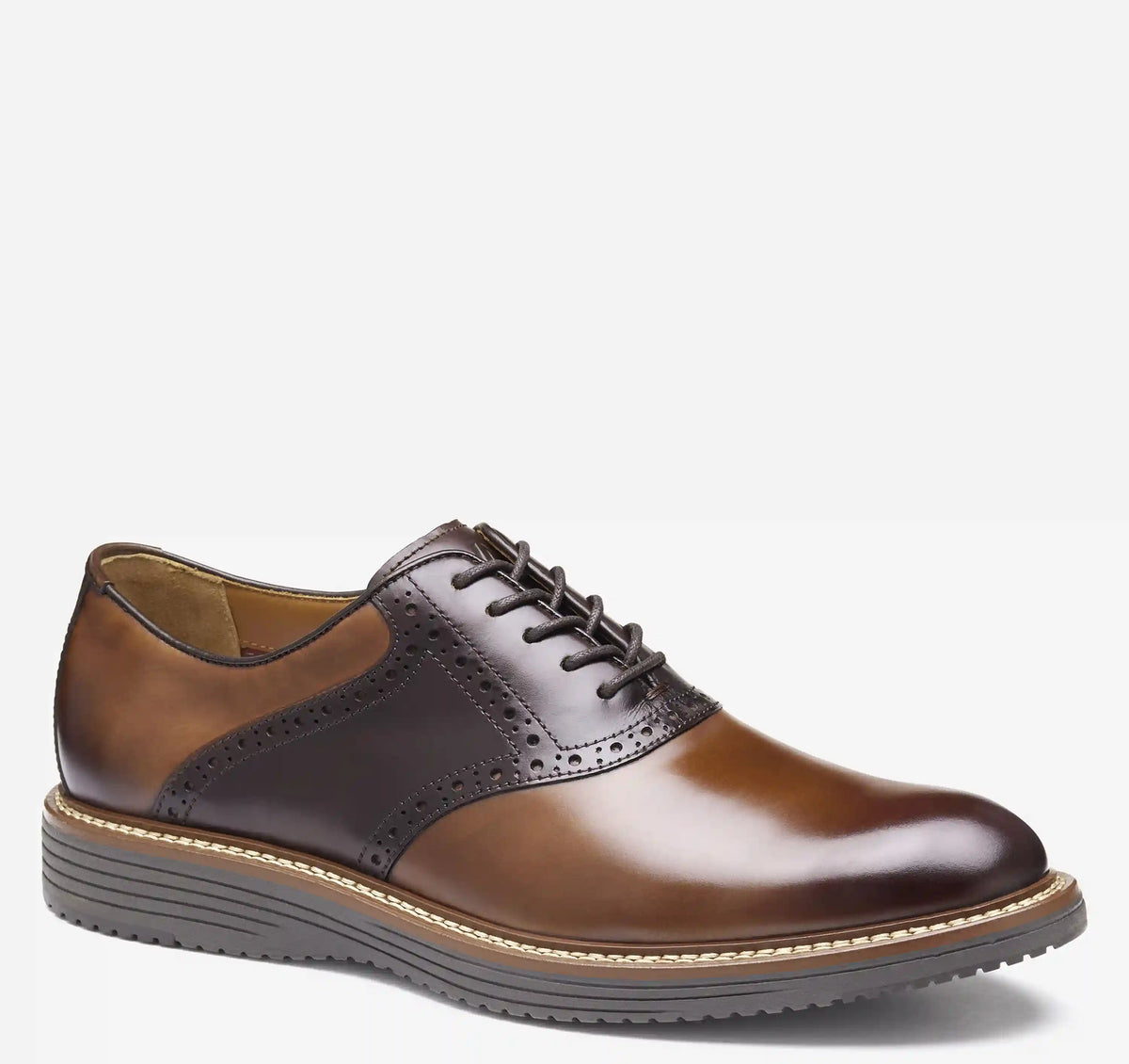 Upton Saddle - Tan/Mahogany Full Grain